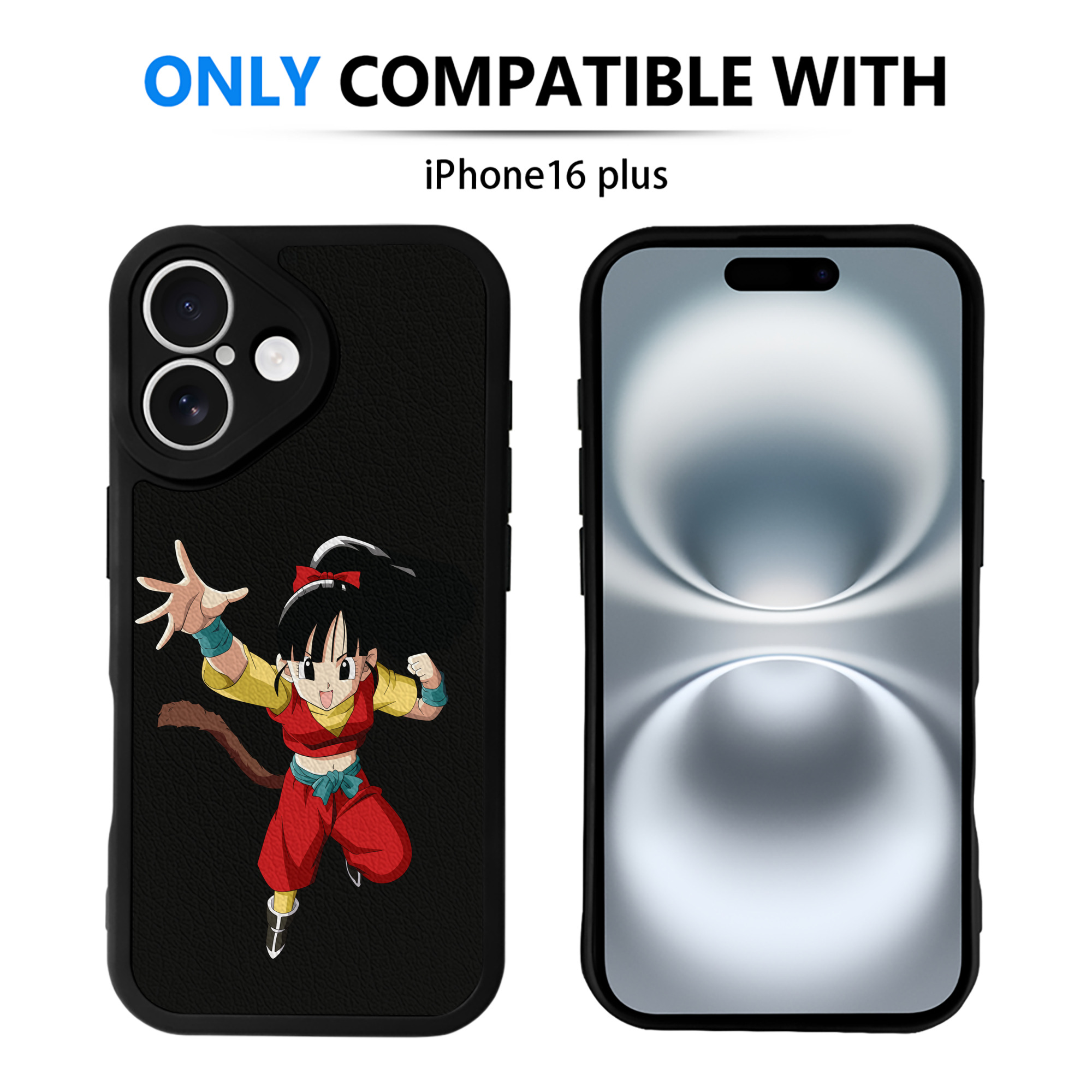 （画像用） ドラゴンボール パン DRAGON BALL Pan 【iPhone 16シリーズ対応】シリコンスマホケース（レザー調） 材質：シリコン